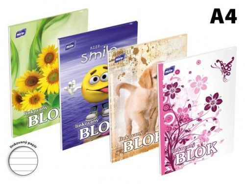 MFP blok trhací A4 linka, 50 listů mix