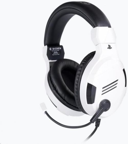 Bigben herní sluchátka s mikrofonem - bílé (PS4OFHEADSETV3WHITE)