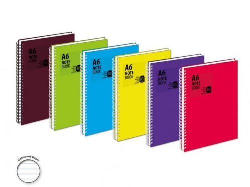 MFP blok se spirálou A6 linka, 80 listů