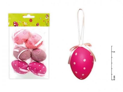 MFP vajíčka plast 6cm/6ks mix S150067/R