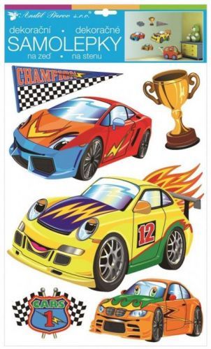 Anděl Samolepka na zeď - Auta - prostorová - 30 x 49 cm - 10447