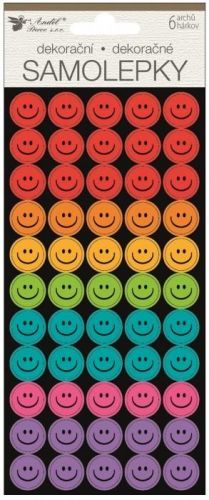 Anděl Samolepky - Smajlíci - 300 ks - 9,5 x 21 cm - 15030