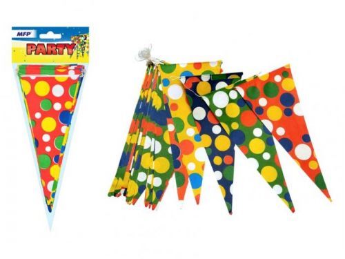 MFP girlanda papír G10 puntík 10m (26 x 12 cm)