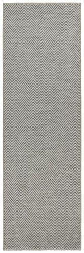 BT Carpet - Hanse Home koberce Běhoun Nature 104268 Grey - 80x150 cm Bílá