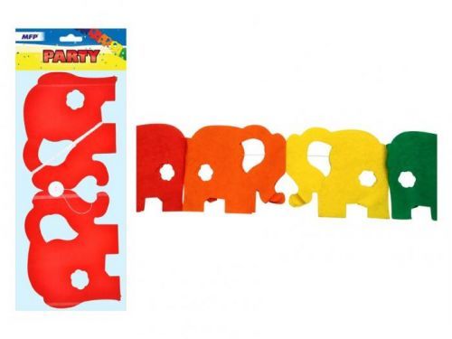 MFP girlanda papír G04 slon 4m (18 x 15 cm)