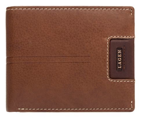Lagen Pánská kožená peněženka LG-1134 OAK BRN