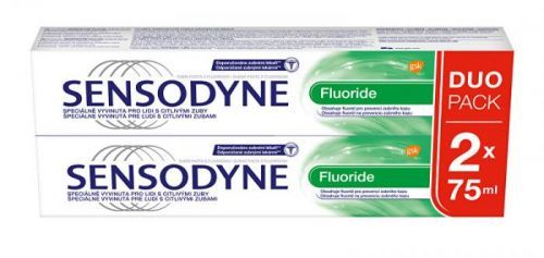 Sensodyne Zubní pasta na citlivé zuby Fluoride Duopack 2 x 75 ml