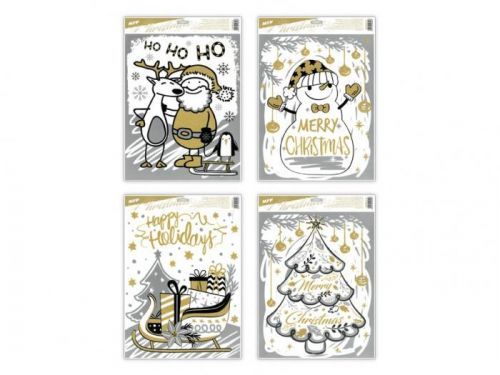 MFP okenní fólie vánoce glitr VA017 30x42cm