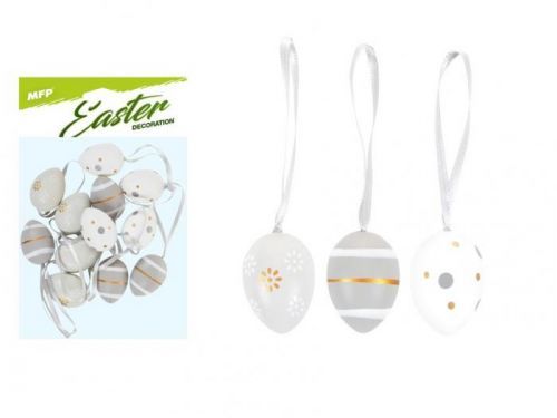 MFP vajíčka plast 4cm/12ks mix S190099-GRA