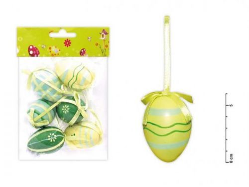 MFP vajíčka plast 6cm/6ks mix S150087/G