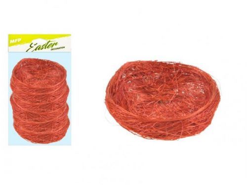 MFP hnízdo sisal 7cm 6ks - hnědé