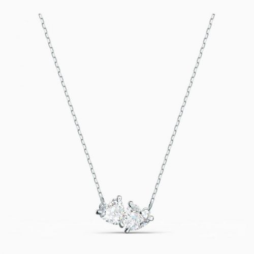 Swarovski Attract Soul Necklace, White, Rhodium plated