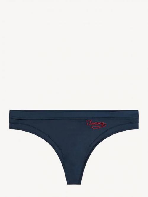 Tanga UW0UW01867-416 modrá - Tommy Hilfiger - L - tmavě modrá