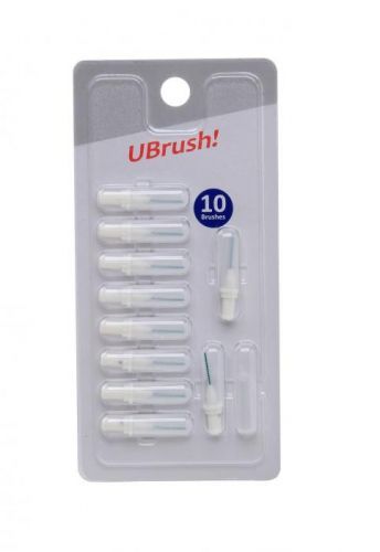 UBrush! Mezizubní kartáček 1,0 mm bílý 10 ks