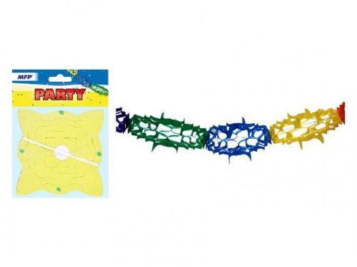 MFP girlanda papír G01 barevná 4m (14,5 x 14,5 cm)