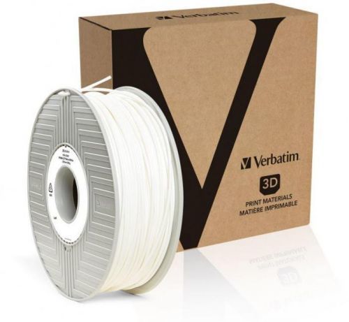 Verbatim Tefabloc TPE struna 1,75 mm pro 3D tiskárnu, 0,5kg, Bílá (55510)