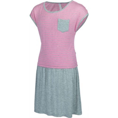 Lewro CHIMERA růžová 140-146 - Dívčí šaty