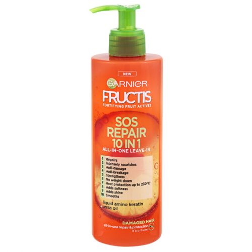 Garnier Krém na vlasy bez oplachování SOS Repair (All-In-One Leave-In) 400 ml