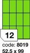 Zelené samolepicí etikety Rayfilm R0120.8019F, 52,5x99 mm, 1.000 listů A4, 12000 etiket