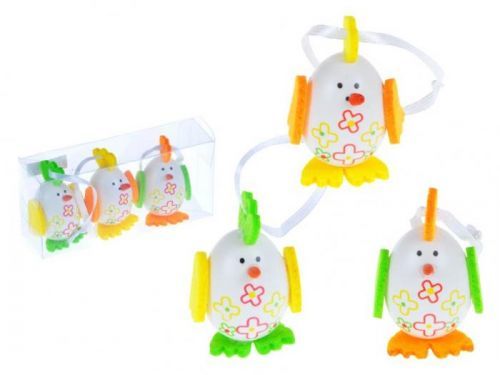 MFP vajíčka plast 5,5cm/3ks v slepice krabičce