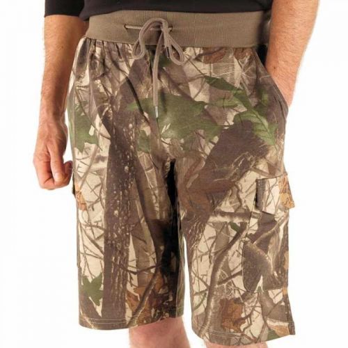 >Camo Fishing - kraťasy teplákové kamuflážované - Oak camouflage - barva č.1 Velikost: L