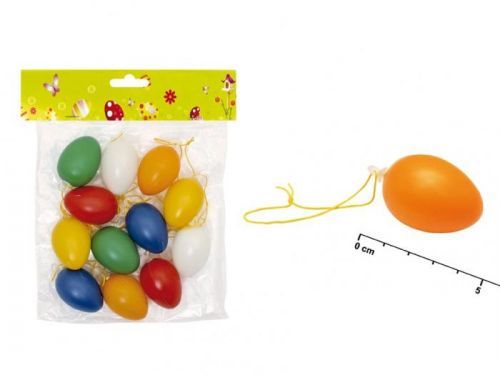 MFP vajíčka plast jednobar.4cm 12ks mix S32081