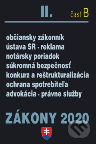Zákony 2020 II/B - Občianske zákony - úplné znenie k 1.1.2020 -
