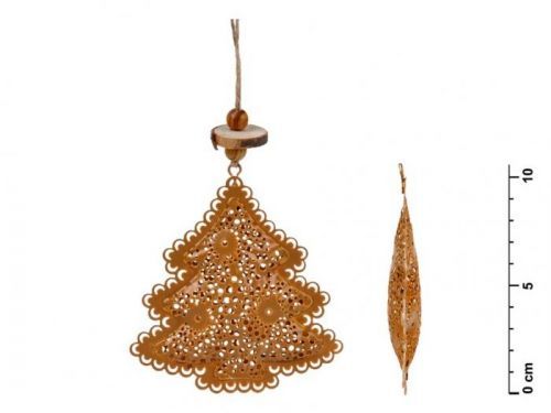 MFP stromek závěs plech hnědá 8,5cm