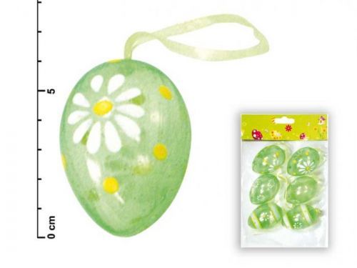 MFP vajíčka plast 6cm/6ks zelená S34032G