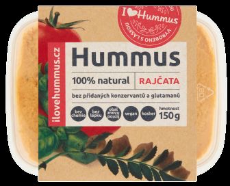 I love Hummus Hummus s rajčaty