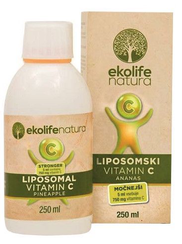 Ekolife Natura Liposomal Vitamin C 750mg ananas 250ml