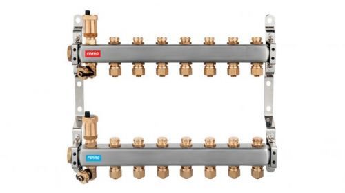 NOVASERVIS Rozdělovač nerez s regulačními mechanickými ventily 7 okruhů SN-RO07S