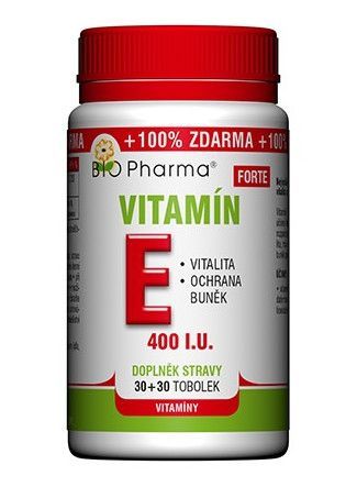 BIO Pharma Vitamín E Forte 400 I.U. 30+30 tobolek