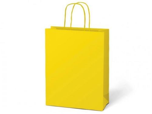 MFP taška dárková T5 kraft 260x320x100 žlutá