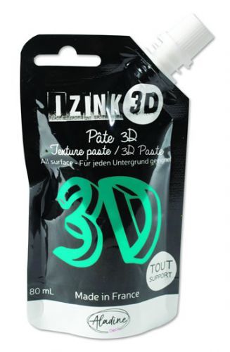 IZINK 3D reliéfní pasta 80 ml/turquiose, tyrkysová