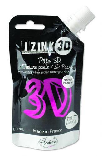 IZINK 3D reliéfní pasta 80 ml/orchid, perleťová růžová