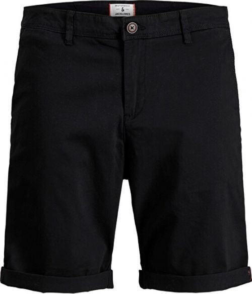 Jack&Jones Pánské kraťasy JJIBOWIE JJSHORTS SOLID SA STS Black M