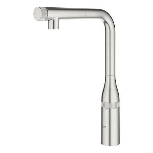 Dřezová baterie Grohe Essence SmartControl s otočným raménkem supersteel 31615DC0