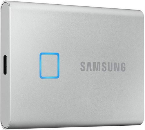 SAMSUNG SSD 500GB Samsung externí T7 Touch, stříbrný (MU-PC500S/WW)