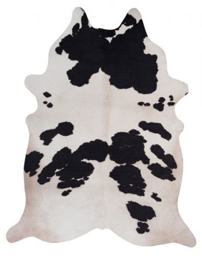 Obsession koberce Kusový koberec Toledo 190 black white - 155x190 tvar kožešiny cm Bílá