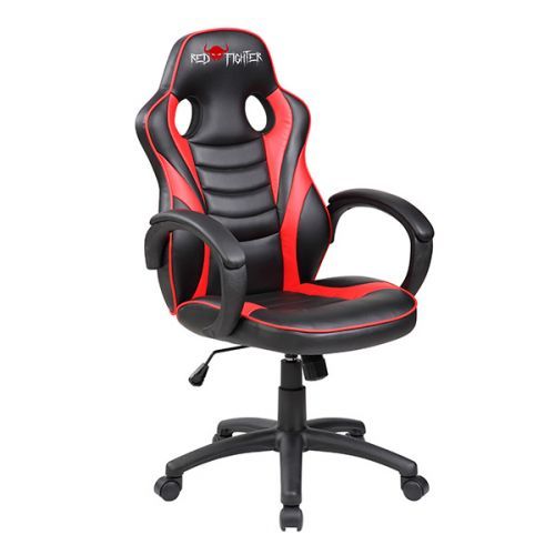 Dětská herní židle Red Fighter C6 — černá/červená