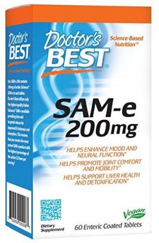 Doctor's Best SAM-e, 200 mg, 60 enterických tablet