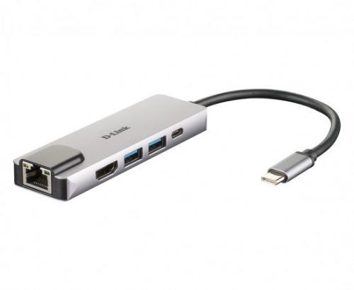 D-Link 5-in-1 USB-C Hub with HDMI/Ethernet and Power Delivery, DUB-M520