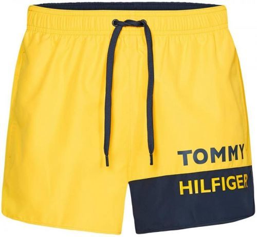 Šortkové plavky Tommy Hilfiger UM0UM01683 ZGT Barva: Žlutá, Velikost: M