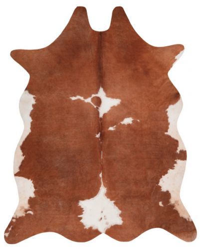 Obsession koberce Kusový koberec Toledo 195 brown - 155x190 tvar kožešiny cm Bílá
