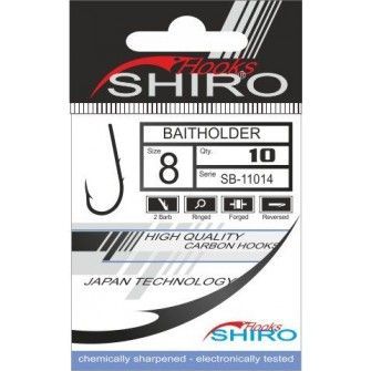 Háček SHIRO Baitholder s očkem Vel. 6 - bal.10ks. (protihroty na ramínku)