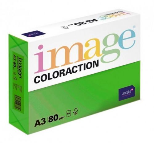 Antalis Kancelářský papír Image Coloraction A4 - 80g/m2, sytě zelená - 500 archů.