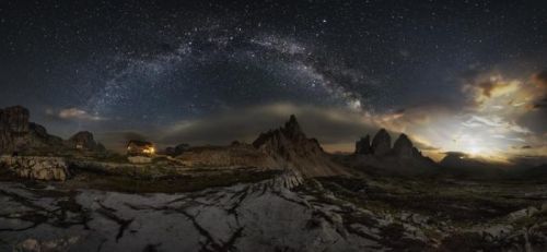 1X Umělecká fotografie Galaxy Dolomites, Ivan Pedretti