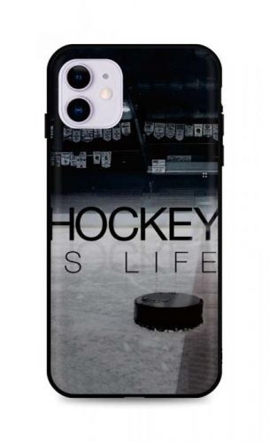 Kryt TopQ iPhone 11 silikon Hockey Is Life 48909