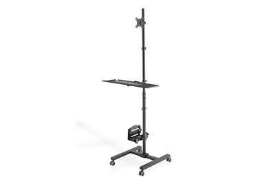 DIGITUS Mobile workstation with individual height adjustment, DA-90374